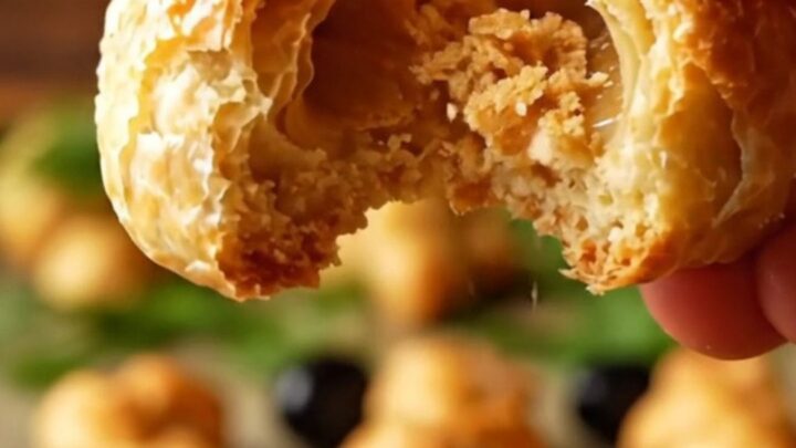 Golden savory Turkish cookies with sesame seeds on a parchment-lined baking sheet, one broken in half showing flaky layers.