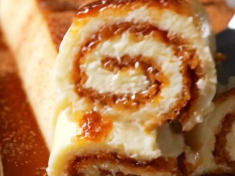Turkish Kazandibi rolled scrolls with caramelized burnt bottom and cinnamon dusting