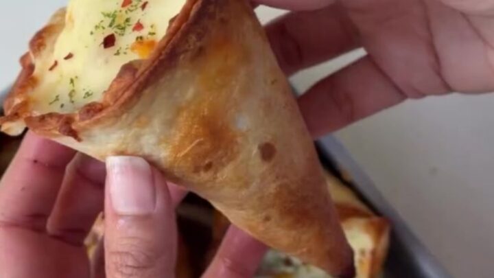 Crispy golden tortilla cones filled with seasoned ground beef and melted mozzarella