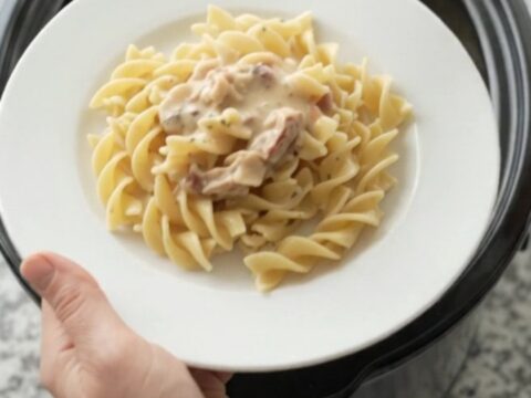 Slow cooker turkey breast with creamy Parmesan and sun-dried tomato sauce