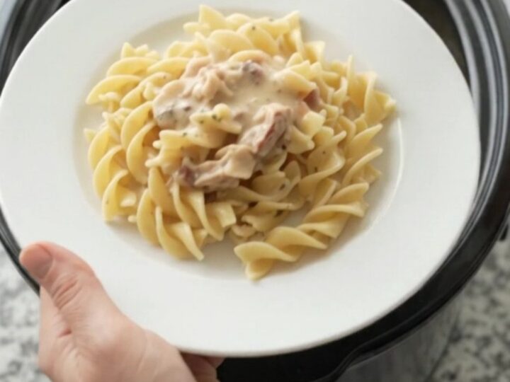 Slow cooker turkey breast with creamy Parmesan and sun-dried tomato sauce