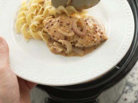 Tender turkey cutlets in a creamy honey-Dijon sauce with shallots, slow-cooked to perfection.
