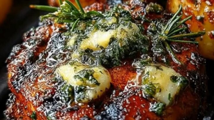Crispy grilled potato rounds with golden charred edges on a dark cast-iron pan.