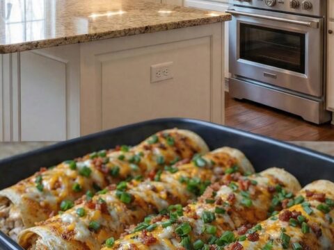 A golden-brown chicken bacon ranch roll-up with melted cheese pulling away from the center.