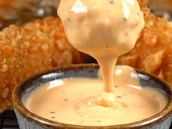 Extreme close-up of a golden panko-crusted avocado fry broken open to reveal the smooth, emerald-green center.