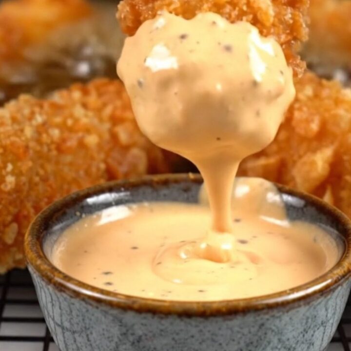 Extreme close-up of a golden panko-crusted avocado fry broken open to reveal the smooth, emerald-green center.