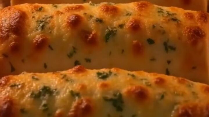 A close-up of a crispy baked chicken roll-up sliced in half, showing a gooey, melted mozzarella and cream cheese filling.
