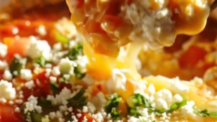 A close-up of a copper skillet filled with authentic Turkish Menemen, showing jammy tomatoes and soft-scrambled eggs.